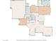 Detailed floor plan showcases the home's layout, including the garage, bedrooms, and common living areas at 3710 E Oquendo Rd, Las Vegas, NV 89120