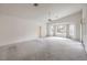 Expansive main bedroom with vaulted ceiling, carpet and a bay window at 3710 E Oquendo Rd, Las Vegas, NV 89120