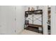Functional entryway with a decorative shelf, hooks, and a bench offering convenient storage and organization at 4096 E Cactus Canyon Dr, Pahrump, NV 89061
