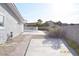 Backyard view with brick accents, offering a charming and private outdoor space at 4417 Rita Dr, Las Vegas, NV 89121
