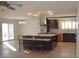Bright kitchen featuring a large island with seating, and stainless steel appliances at 4417 Rita Dr, Las Vegas, NV 89121