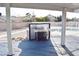 Covered patio with barbecue grill and view of a swimming pool at 4417 Rita Dr, Las Vegas, NV 89121