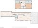 Floor plan with first and second floor including garage, living room, bedrooms, and baths at 5908 High Steed St # 102, Henderson, NV 89011