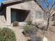Backyard features low maintenance desert landscaping at 6143 Majestic Wind Ave, Las Vegas, NV 89122