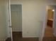 Empty bedroom showcases neutral walls and a closet area at 6143 Majestic Wind Ave, Las Vegas, NV 89122