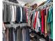 Organized walk-in closet featuring hanging racks, shelves, and shoe storage for maximum space at 715 Pickled Pepper Pl, Henderson, NV 89011
