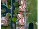 Overhead shot of beautiful patio homes with red tile roofs within golf course community, 7889 Harbour Towne at 7889 Harbour Towne Ave, Las Vegas, NV 89113