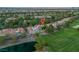 Beautiful aerial view of lush landscaping, golf course, and neighborhood at 7889 Harbour Towne, Las Vegas, NV at 7889 Harbour Towne Ave, Las Vegas, NV 89113