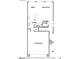 Floor plan showing first floor layout with kitchen, dining, garage, and great room at 9932 Ullom Dr # 5, Las Vegas, NV 89141