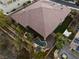 An aerial view shows a backyard oasis with a pool, spa and solar panels on the roof at 10 Greely Club Trl, Henderson, NV 89052