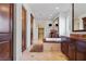Luxurious bathroom features a soaking tub, dual vanities, and custom cabinetry at 10 Greely Club Trl, Henderson, NV 89052