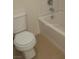 Bathroom featuring a toilet and shower tub combination at 11489 Belmont Lake Dr # 106, Las Vegas, NV 89135