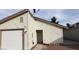 Front exterior view of single Gathering home with garage, showing facade details and front walkway at 2021 San Simeon St, Las Vegas, NV 89108