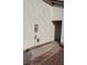 View down the side of the exterior showing walkway to front door and side of home at 2021 San Simeon St, Las Vegas, NV 89108