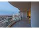 Enjoy city views from this private balcony with modern railings and access to the living space at 2777 Paradise Rd # Ph 3001, Las Vegas, NV 89109