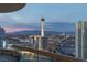 Enjoy breathtaking cityscape views from the balcony, perfect for sunset watching in this urban retreat at 2777 Paradise Rd # Ph 3001, Las Vegas, NV 89109