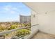 Balcony view featuring an expansive view of buildings and palm trees at 2857 Paradise Rd # 601, Las Vegas, NV 89109