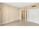 Unfurnished bedroom with tile flooring has neutral walls and baseboard trim at 2857 Paradise Rd # 601, Las Vegas, NV 89109