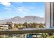 Beautiful mountain and city views from the balcony of a high-rise building at 2857 Paradise Rd # 601, Las Vegas, NV 89109