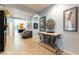 Inviting foyer with stylish decor, tile flooring, and open layout leading to living spaces at 3459 Ridge Meadow St, Las Vegas, NV 89135