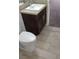 Compact bathroom with a vanity and tile flooring at 4304 Gretna Green Ct, Las Vegas, NV 89110