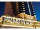 Stunning exterior view of the Palms Place Hotel & Spa, showcasing its modern architecture and vibrant surroundings at 4381 W Flamingo # 2201, Las Vegas, NV 89103