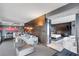 Open-concept living area flowing into bedroom and bath, featuring modern design at 4381 West Flamingo Rd # 8322, Las Vegas, NV 89103
