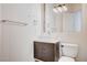 Modern bathroom features a sleek vanity, modern lighting, and a toilet at 5148 Villa Vecchio Ct, Las Vegas, NV 89141