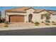 Charming single-story home features a tile roof, stucco exterior, and a well-manicured desert landscape at 6225 Gambetta St, Las Vegas, NV 89115