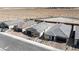 Aerial view featuring single-story homes, desert landscape, and convenient street access at 6726 N Palmer Estates St, North Las Vegas, NV 89086