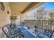 Relaxing patio area with comfortable seating and outdoor view at 6745 Caporetto Ln # 104, North Las Vegas, NV 89084