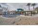 Community playground with a covered picnic area for residents to enjoy at 6745 Caporetto Ln # 104, North Las Vegas, NV 89084