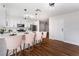 Open kitchen with breakfast bar seating and a sleek, updated design at 849 Parkhurst St, Las Vegas, NV 89110