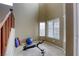 Exercise room featuring exercise machine, blue exercise ball and a yoga mat at 9432 Victory Garden Ave, Las Vegas, NV 89149