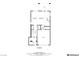 Detailed first floor plan showing the layout of the living room, dining room, and kitchen at 10619 Carnes Ave, Las Vegas, NV 89166