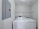 Dedicated laundry space featuring a side-by-side washer and dryer setup and storage at 2109 Willowbury Dr # C, Las Vegas, NV 89108