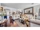 Bright and airy living room with stylish decor and hardwood floors at 2804 Gallant Hills Dr, Las Vegas, NV 89135