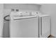 Modern laundry room featuring a Samsung washer and dryer at 2846 Cerulean Stars Ln # 1, Las Vegas, NV 89183