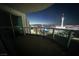 Balcony showcasing amazing city views at night at 322 Karen Ave # 3407, Las Vegas, NV 89109