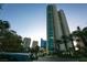 Stunning high-rise exterior view with modern architecture and lush landscaping showcasing luxurious urban living at 322 Karen Ave # 3407, Las Vegas, NV 89109