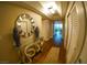 Elegant hallway with hardwood floors, designer mirror, and stylish decor at 322 Karen Ave # 3407, Las Vegas, NV 89109