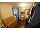 Open walk-in closet featuring shelving, clothing racks, and additional storage space at 322 Karen Ave # 3407, Las Vegas, NV 89109
