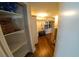 Spacious walk-in closet providing ample storage with shelves and hanging racks at 322 Karen Ave # 3407, Las Vegas, NV 89109