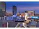Expansive city skyline view with multiple hotels and resorts, including the Aria at 3722 Las Vegas Blvd # 2001, Las Vegas, NV 89158