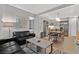 Elegant living area with an open floor plan, seamlessly integrating the kitchen and dining spaces, perfect for entertaining at 3722 Las Vegas Blvd # 2001, Las Vegas, NV 89158