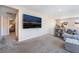 Upstairs bonus room with tv and seating area, perfect for entertaining or relaxing at 397 American Dipper St, Las Vegas, NV 89138