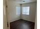 Bedroom with window, hard wood floors and natural light at 417 Raindance Dr, Henderson, NV 89014