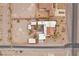 Stunning aerial view of home with back yard pool, expansive lot, and desert landscape at 519 N Racetrack Rd, Henderson, NV 89015