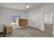 Bedroom with a window, ceiling fan and closet at 5537 Parlay Way # 101, Las Vegas, NV 89122