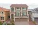 Charming two-story home featuring a two-car garage and beautiful brick and stone facade at 6346 Rock Strm Ln, Las Vegas, NV 89141